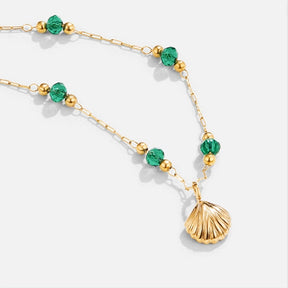 Necklace : The Nerissa Collier Roestvrij Staal Groen in van Pantino