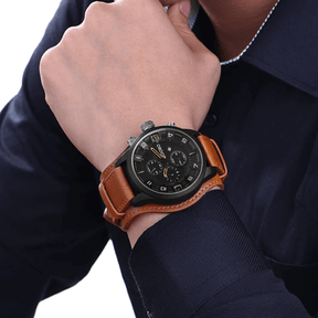 watches : Horloge Bruine Koffie - The Onyx Navigator in van Pantino