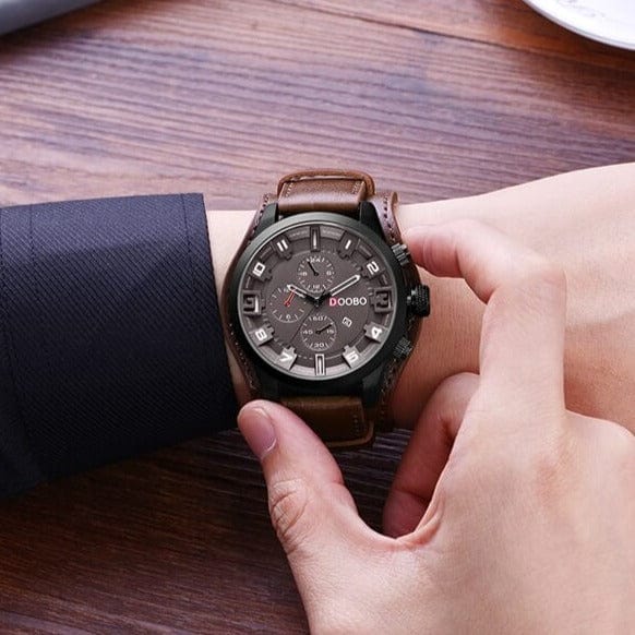 watches : Horloge Bruine Koffie - The Onyx Navigator in van Pantino