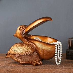 home & garden : The Pelican Decoration - Een Echte Eye-Catcher - Goud in Brons van Pantino