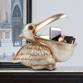 home & garden : The Pelican Decoration - Een Echte Eye-Catcher - Goud in Champagne van Pantino