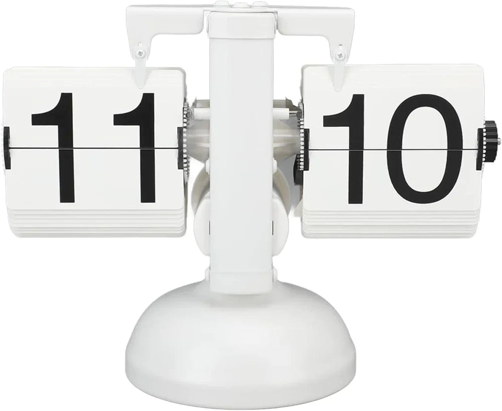home & garden : The Vintage Clock - Een Echte Eye-Catcher - Zwart/Hout in Wit van Pantino