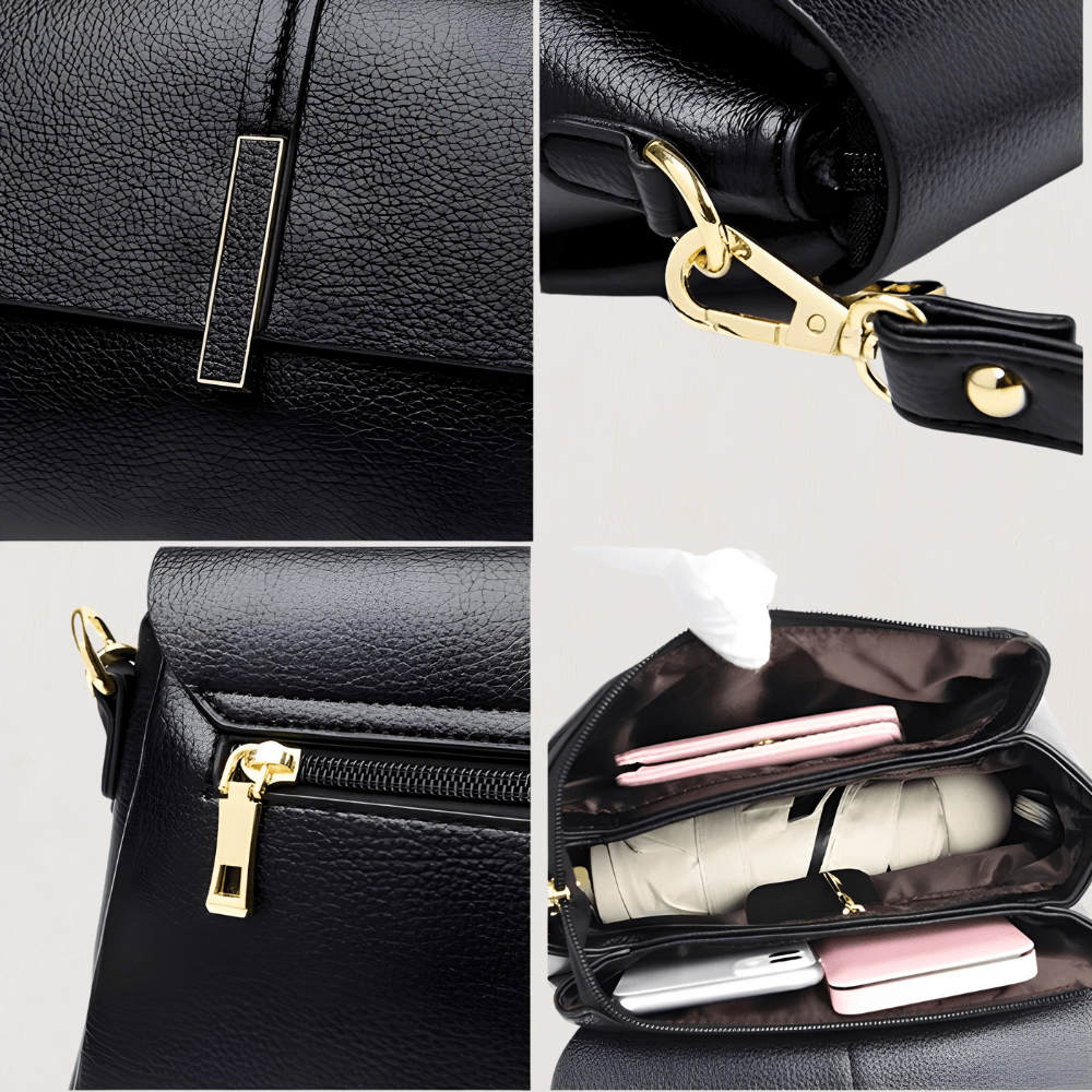 bags : Thérèse MM - Zwart - Tas in van Pantino