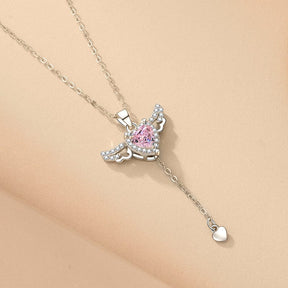 Necklace : Ketting Zilver - Elegante Engel Vleugels in van Pantino