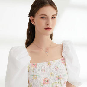 Necklace : Ketting Zilver - Elegante Engel Vleugels in van Pantino