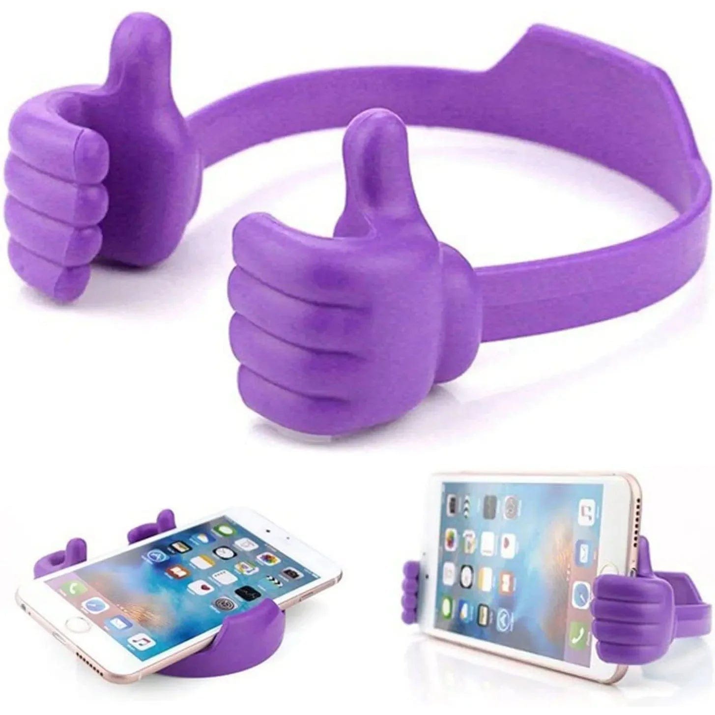 Phone Holder : ThumbsUp -de Leukste Telefoonhouder die Jij Ooit Zult Hebben - Paars in Paars van Pantino