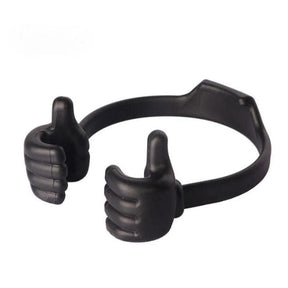 Phone Holder : ThumbsUp -de Leukste Telefoonhouder die Jij Ooit Zult Hebben - Paars in Zwart van Pantino