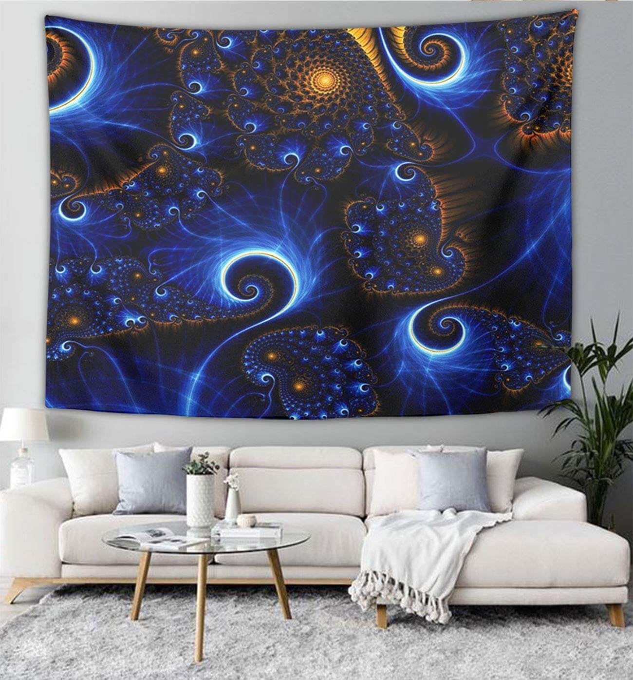 home & garden : Tie Dye Wandtapijt 150X130 cm in van Pantino