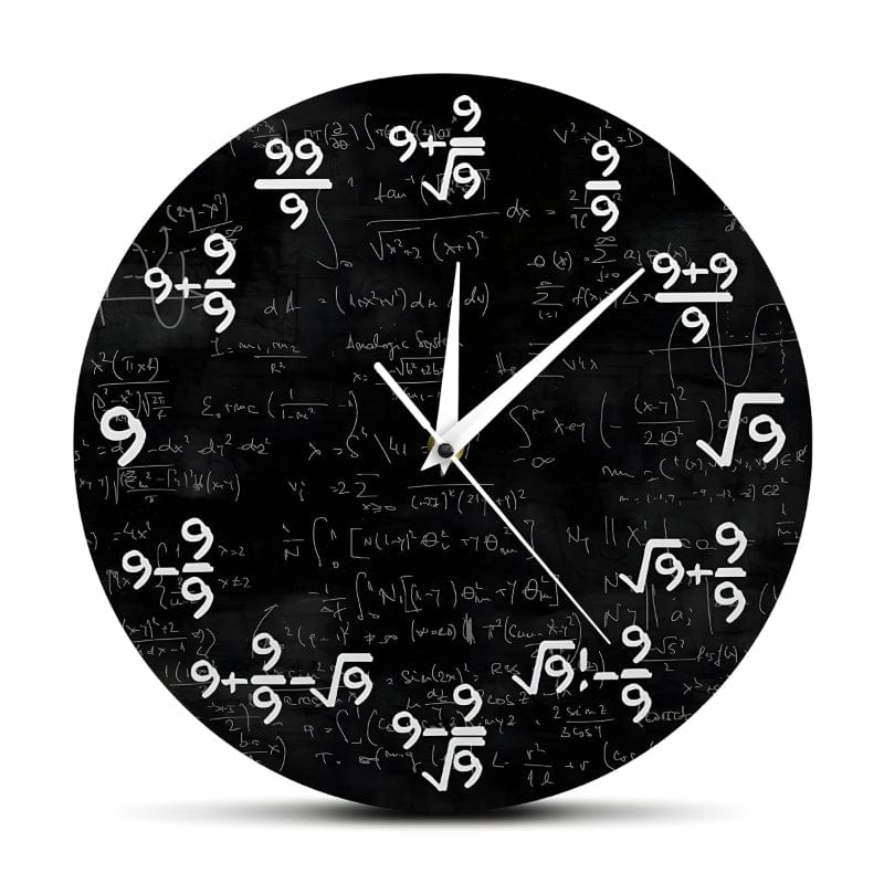 home & garden : TimeFlair - Moderne Wiskundige Wandklok in van Pantino