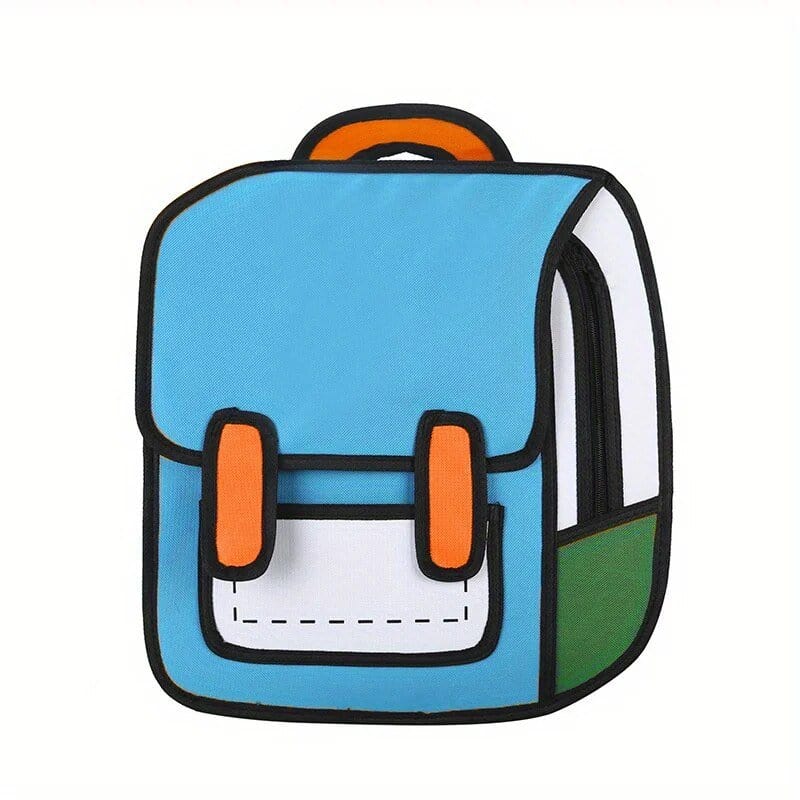 bags : ToonBackpack - Ontketen Je Stripgeest Onderweg - Zwart in Blauw van Pantino