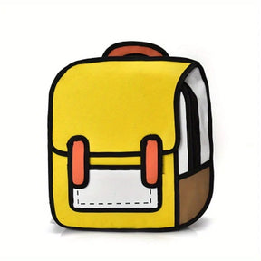 bags : ToonBackpack - Ontketen Je Stripgeest Onderweg - Zwart in Geel van Pantino