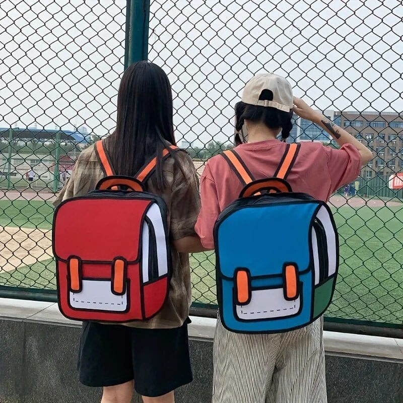 bags : ToonBackpack - Ontketen Je Stripgeest Onderweg - Zwart in van Pantino