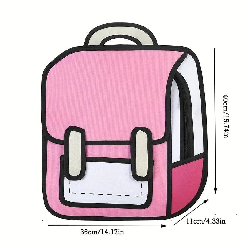 bags : ToonBackpack - Ontketen Je Stripgeest Onderweg - Zwart in van Pantino