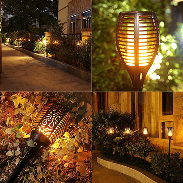 outdoor equipment : Flikkerende Vlam Solar Fakkels - Sfeerverlichting Tuin Feest - Solar LED in van Pantino