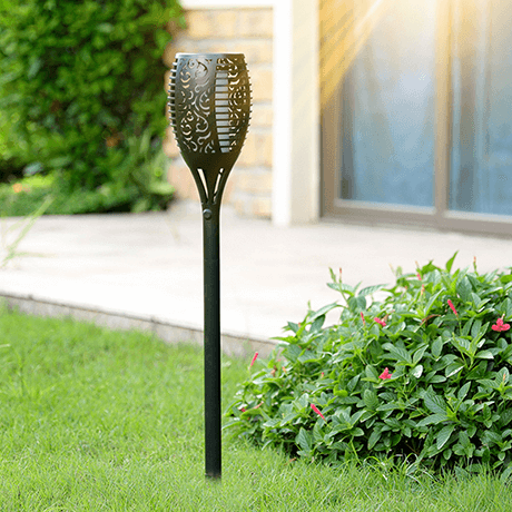 outdoor equipment : Flikkerende Vlam Solar Fakkels - Sfeerverlichting Tuin Feest - Solar LED in van Pantino