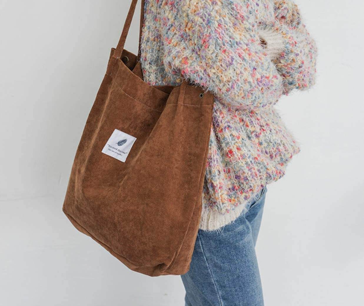 bags : Corduroy Schoudertas Dames Geel - Vrijetijdststas in van Pantino