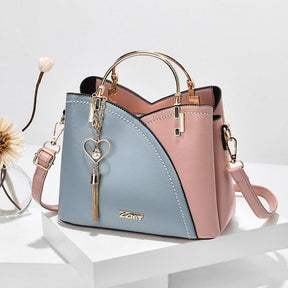 bags : Tote Bag Dames Wit/bruin - Luxe Handtassen voor in Blauw roze van Pantino
