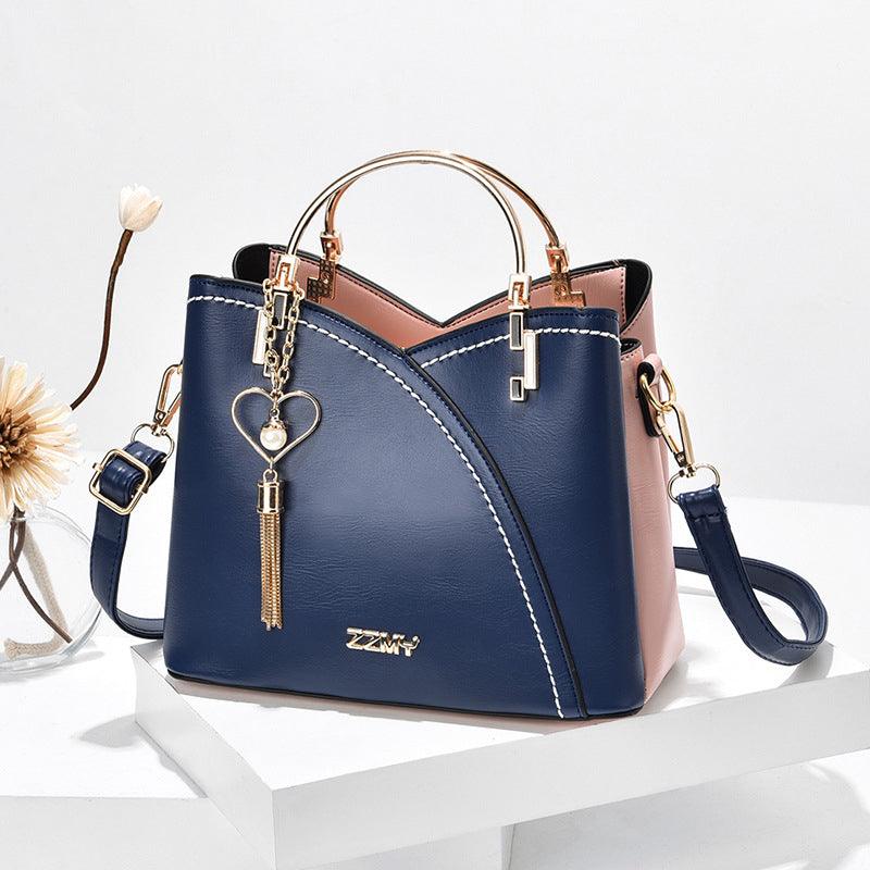 bags : Tote Bag Dames Wit/bruin - Luxe Handtassen voor in Marineblauw roze van Pantino