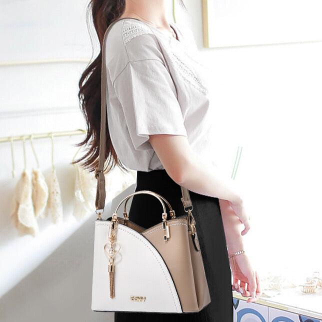 bags : Tote Bag Dames Wit/bruin - Luxe Handtassen voor in van Pantino