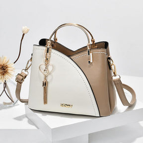 bags : Tote Bag Dames Wit/bruin - Luxe Handtassen voor in Wit bruin van Pantino