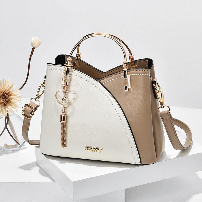 bags : Tote Bag Dames Wit/bruin - Luxe Handtassen voor in Wit bruin van Pantino