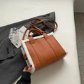 Tote Bag Zwart - Pelz-Designer-Ledertasche