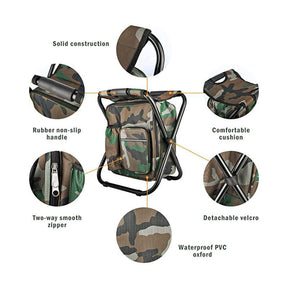 outdoor equipment : TrailChill - Draagbare Opvouwbare Rugzakkruk - Zwart in van Pantino