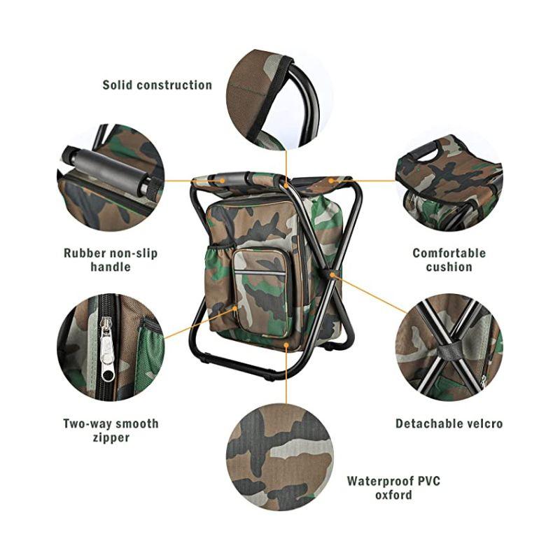 outdoor equipment : TrailChill - Draagbare Opvouwbare Rugzakkruk - Zwart in van Pantino