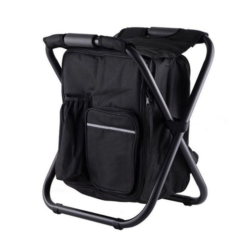 outdoor equipment : TrailChill - Draagbare Opvouwbare Rugzakkruk - Zwart in Zwart van Pantino