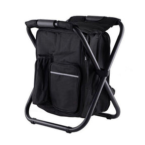 outdoor equipment : TrailChill - Draagbare Opvouwbare Rugzakkruk - Zwart in Zwart van Pantino