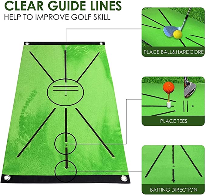 outdoor equipment : Golf Trainingsmat - Swing Training Thuis - Draagbaar in van Pantino