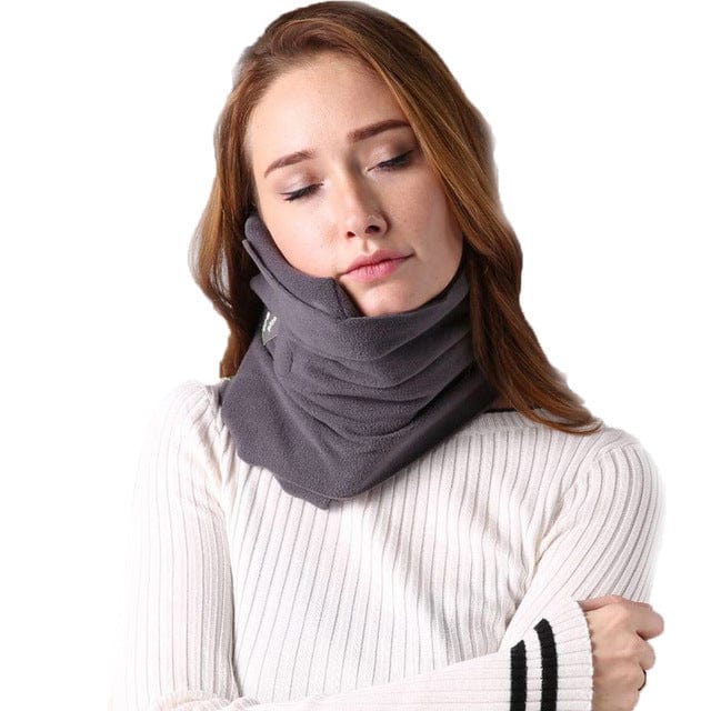 Travel Pillow : Nekkussen Pro Zwart - Ergonomisch Reiskussen met Memory Foam voor Optimaal Comfort in Grijs van Pantino