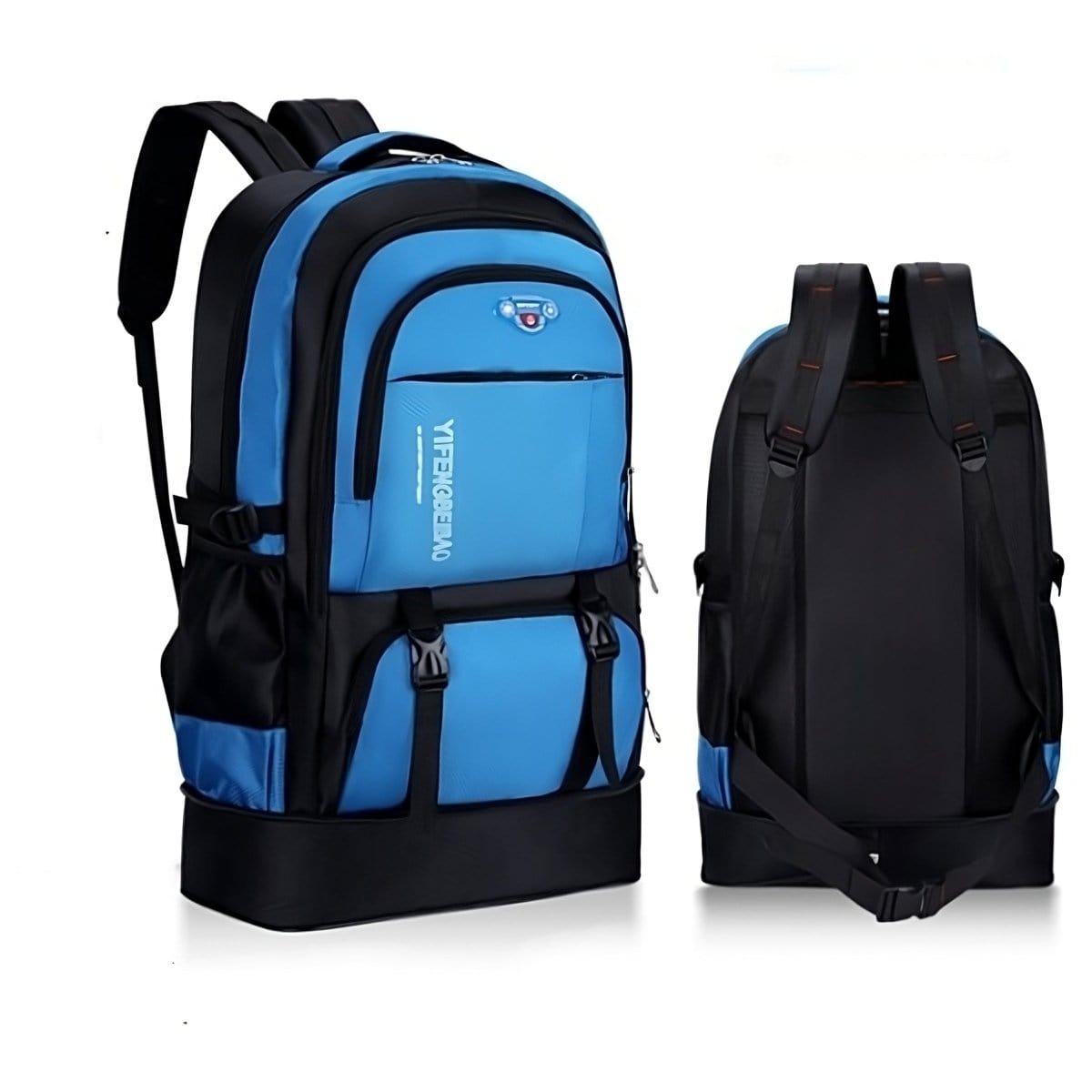 bags : Travela Reis Rugzak Zwart in Blauw van Pantino