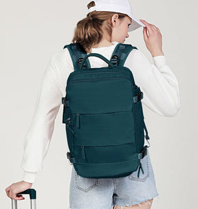 bags : Rugzak Legergroen - TravelBag - Laptop Flight Approved in van Pantino