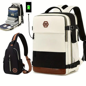 bags : Rugzak Legergroen - TravelBag - Laptop Flight Approved in van Pantino