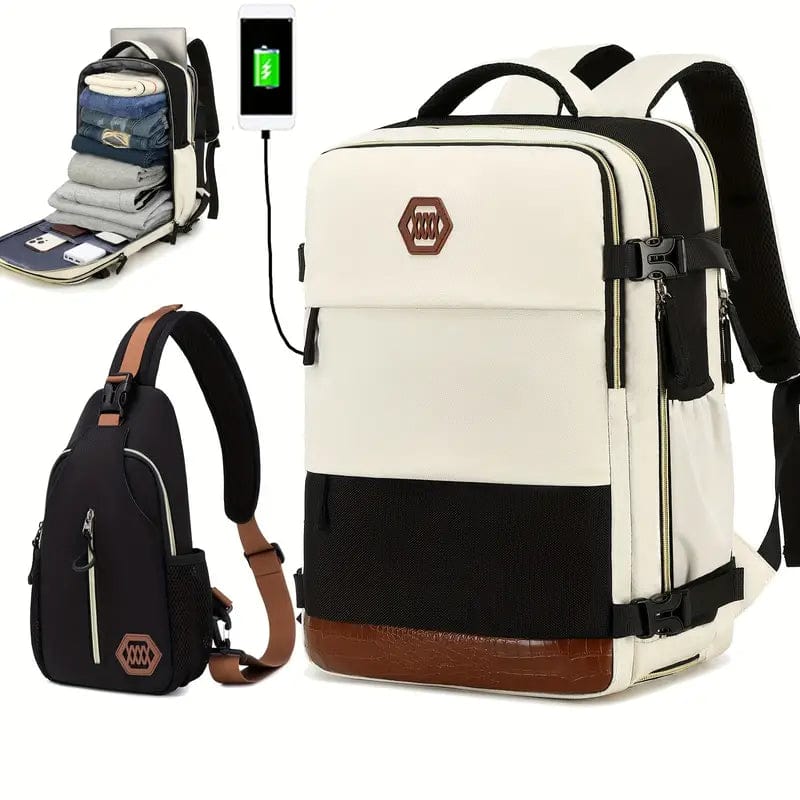 bags : Rugzak Legergroen - TravelBag - Laptop Flight Approved in van Pantino
