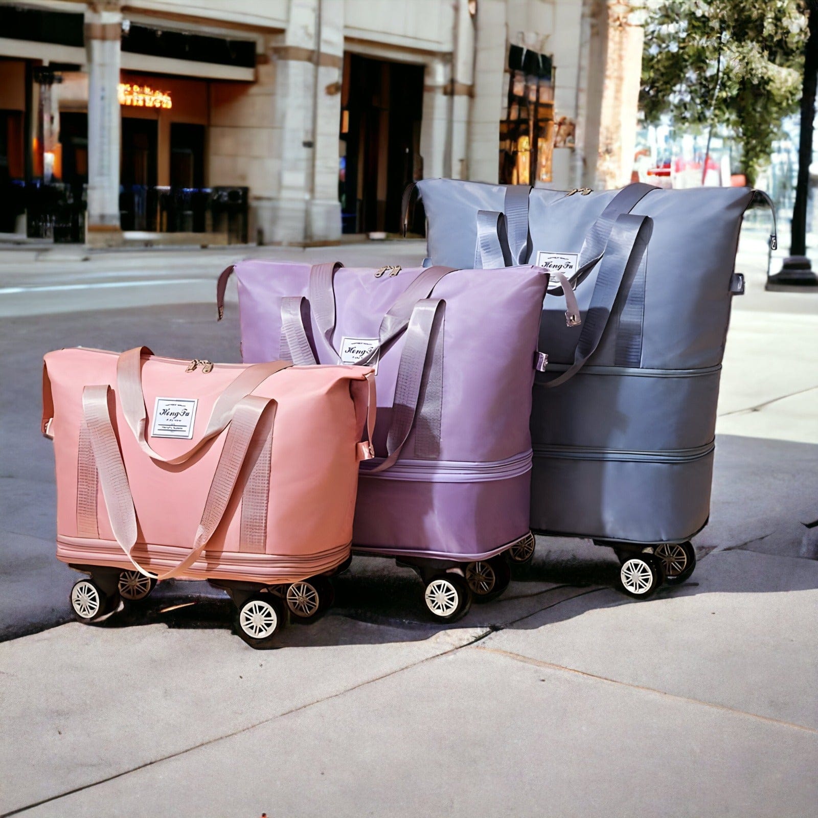 bags : Opvouwbare Reistas - Lichtpaars in van Pantino