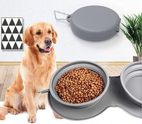 pets : TravelBowl - Rubberen Opvouwbare Huisdier Schaal - Rood in van Pantino