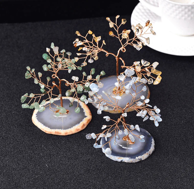 home & garden : Kristallen Boom des Levens Beeldje - Feng Shui Decoratie voor Bureau & Thuis in van Pantino