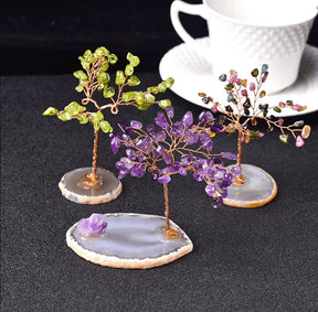 home & garden : Kristallen Boom des Levens Beeldje - Feng Shui Decoratie voor Bureau & Thuis in van Pantino