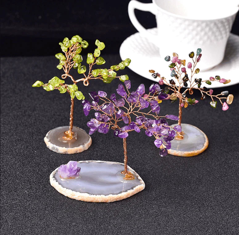 home & garden : Kristallen Boom des Levens Beeldje - Feng Shui Decoratie voor Bureau & Thuis in van Pantino