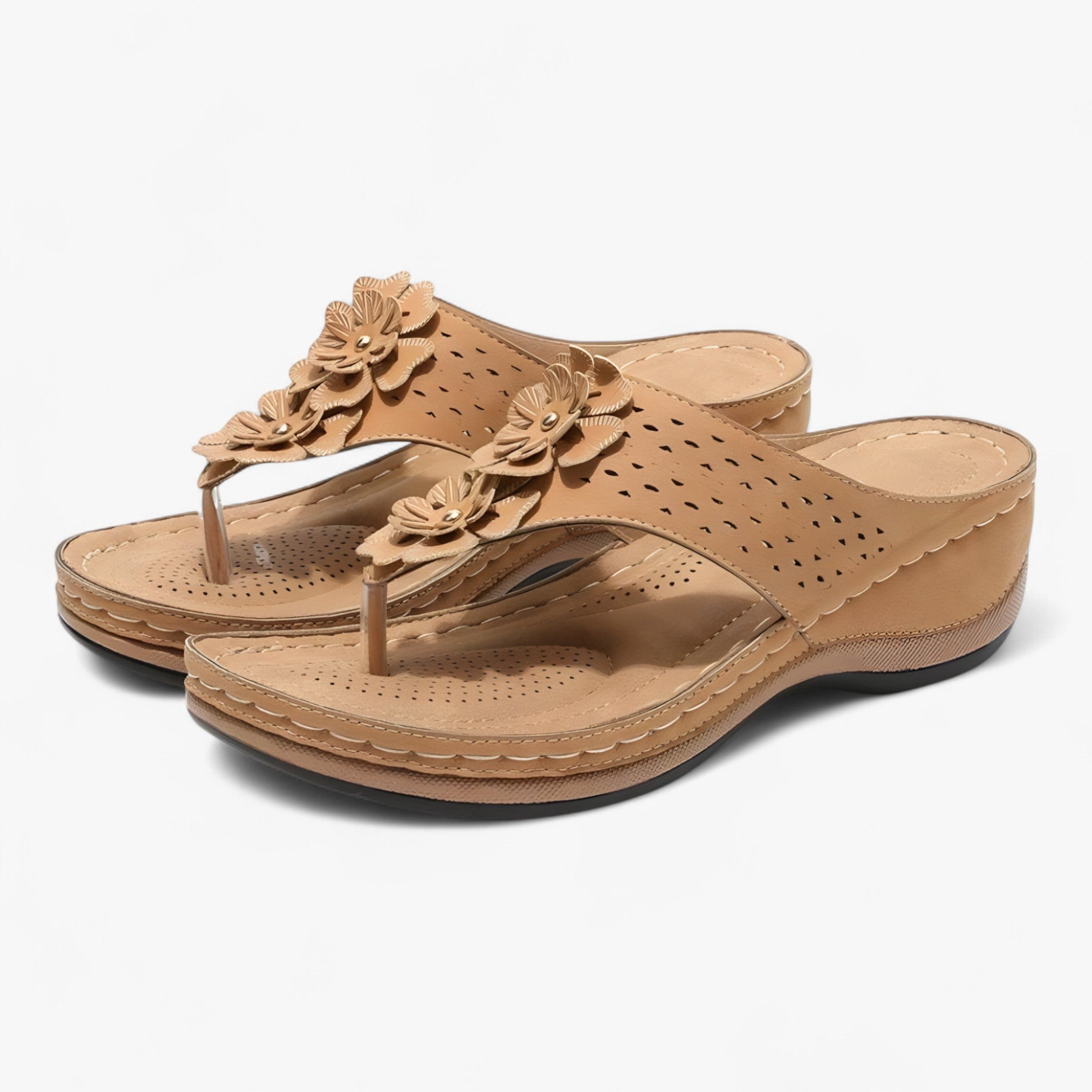 Elegante Dames Sandalen van Echt Leer: Comfortabel, Lichtgewicht en Ademend voor de Zomer