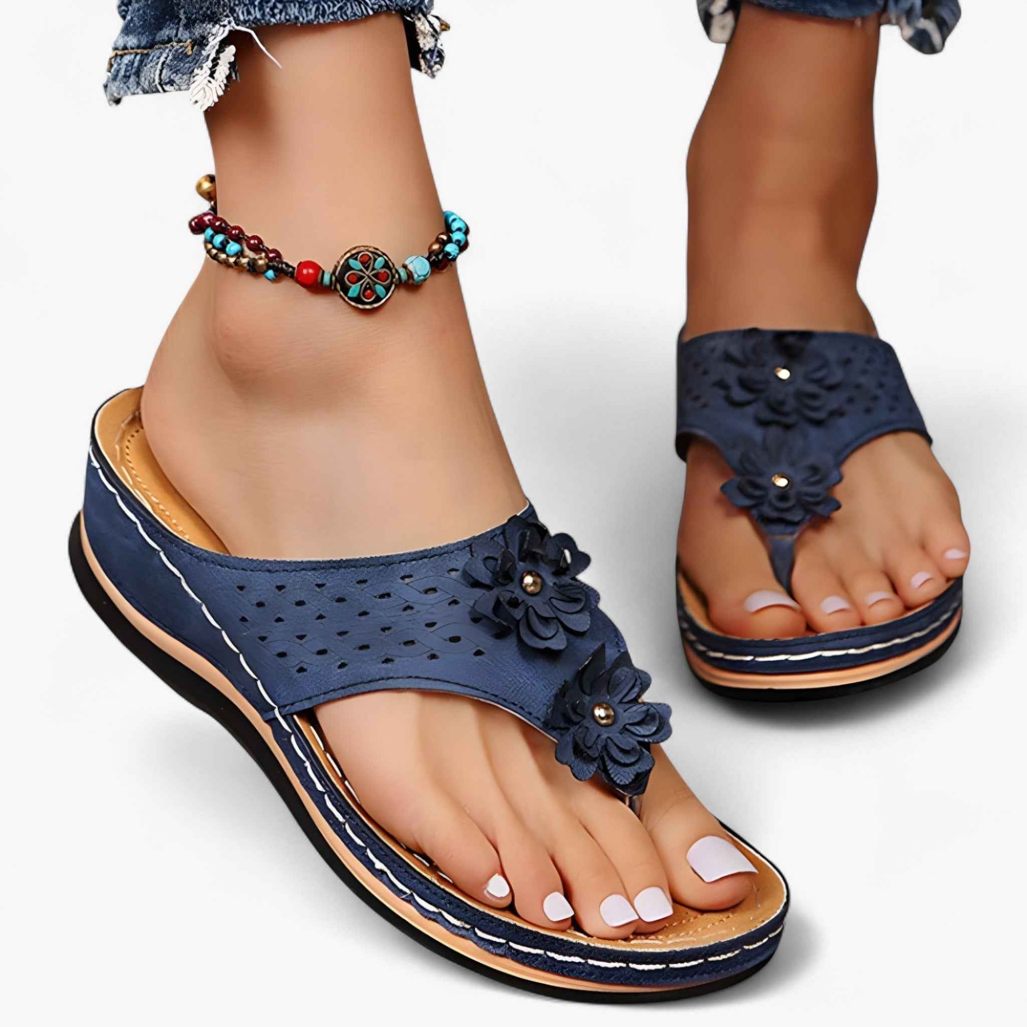 Elegante Dames Sandalen van Echt Leer: Comfortabel, Lichtgewicht en Ademend voor de Zomer