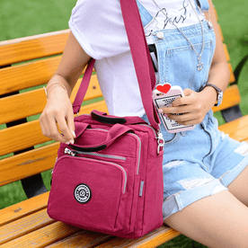 women's crossbody bag : Crossbody Tas Dames Fuchsia - TrendyBag - 4-in-1 voor in Fuchsia van Pantinoshop