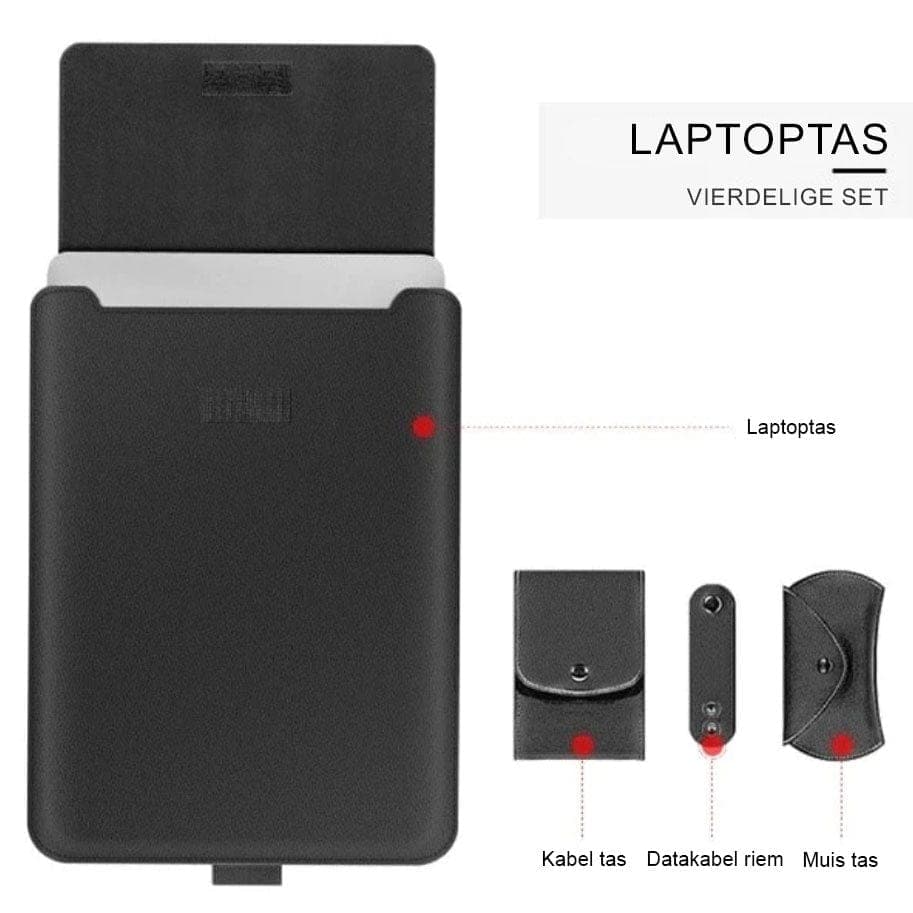 bags : Laptoptas Zwart - Alles-in-Één Waterbestendig - Nylon in van Pantino