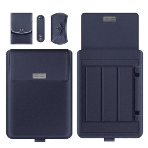 bags : Laptoptas Zwart - Alles-in-Één Waterbestendig - Nylon in Blauw van Pantino