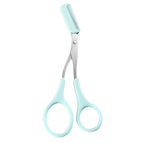 Eyebrow Scissors : Trimmy Schaar voor het Trimmen van de Wenkbrauwen - Zwart in Lichtgroen van Pantino