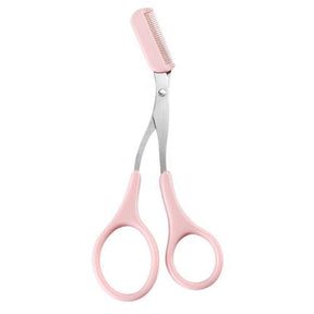 Eyebrow Scissors : Trimmy Schaar voor het Trimmen van de Wenkbrauwen - Zwart in Lichtroze van Pantino