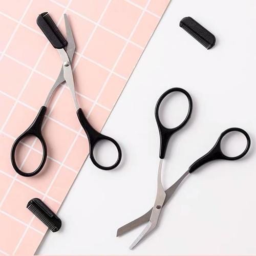 Eyebrow Scissors : Trimmy Schaar voor het Trimmen van de Wenkbrauwen - Zwart in van Pantino