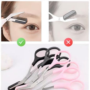 Eyebrow Scissors : Trimmy Schaar voor het Trimmen van de Wenkbrauwen - Zwart in van Pantino